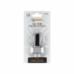 1 thumbnail image for S BOX USB Mobilni punjač za auto CC 331 3.1A crni