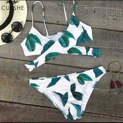 4 thumbnail image for CUPSHE Ženski kupaći kostim D11 belo-zeleni