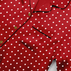1 thumbnail image for Ženska pidžama sa tufnicama crvena
