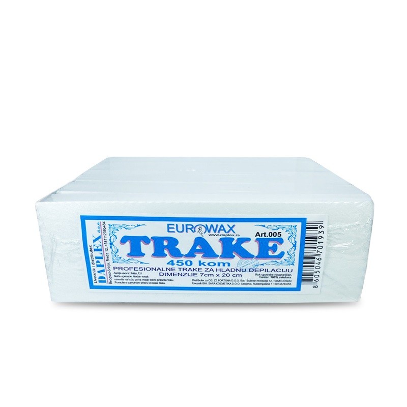 Eurowax Trake za depilaciju, 450 komada