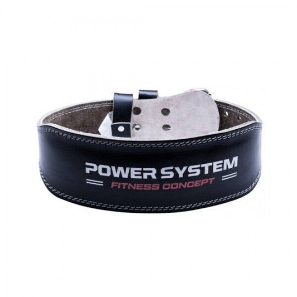 Power System Kaiš za teretanu Power, Kožni, Crni