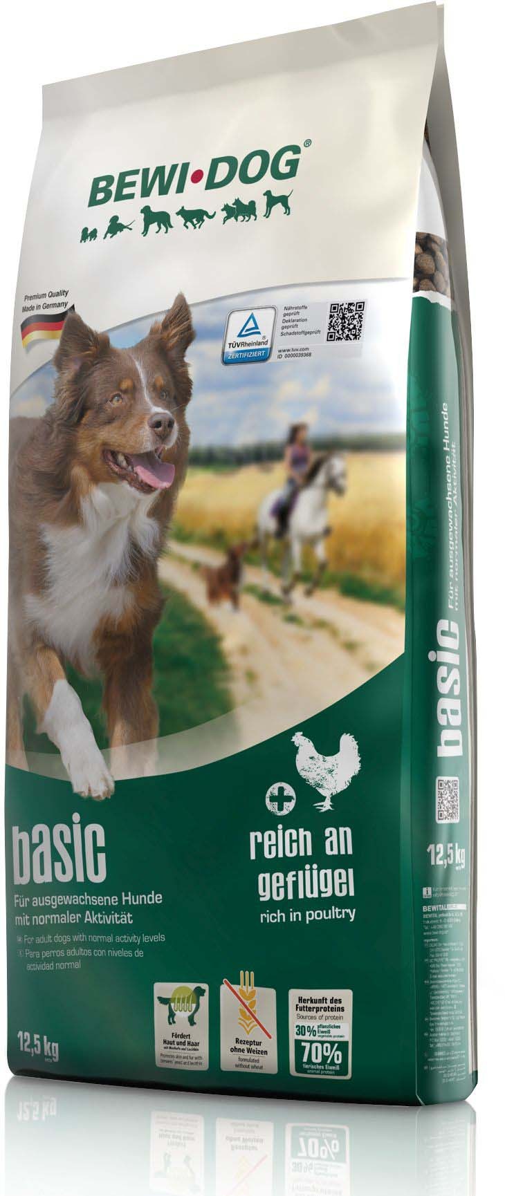 BEWI DOG Suva hrana za pse Basic, Piletina, 12.5kg