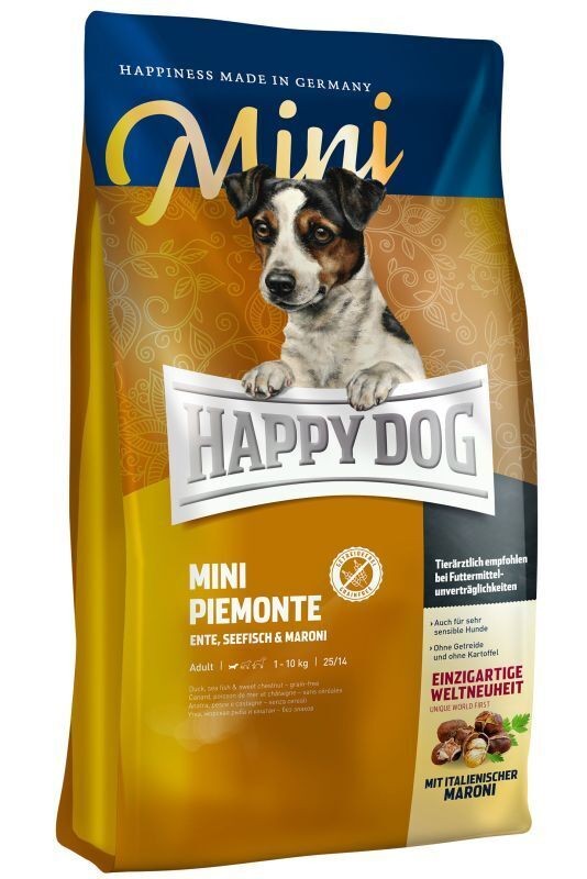HAPPY DOG Mini Piemonte Hrana sa pačijim mesom i pitomom kestenom, 4kg