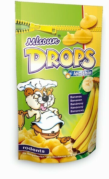 DAFIKO Poslastice za glodare Drops, Banana, 75g