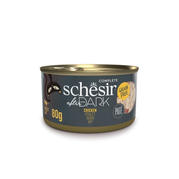 SCHESIR Vlažna hrana za mačke After Dark Chicken Pate, Piletina, 80g