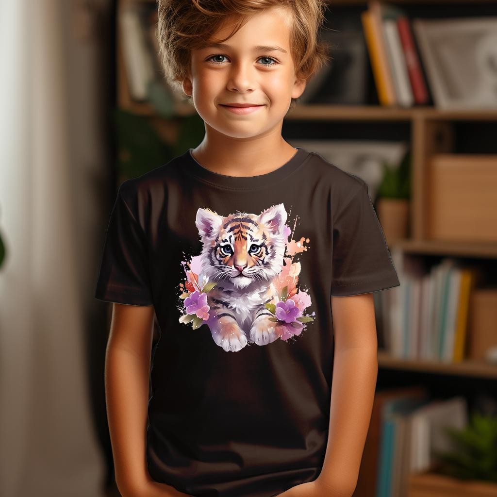 Camiseta Majica sa štampanim printom Cam 405, Dečija, Čokolada