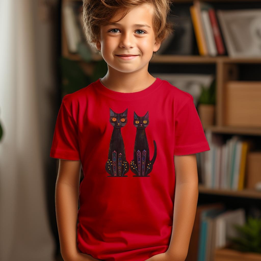 Camiseta Majica sa štampanim printom Cam 308, Dečija, Crvena