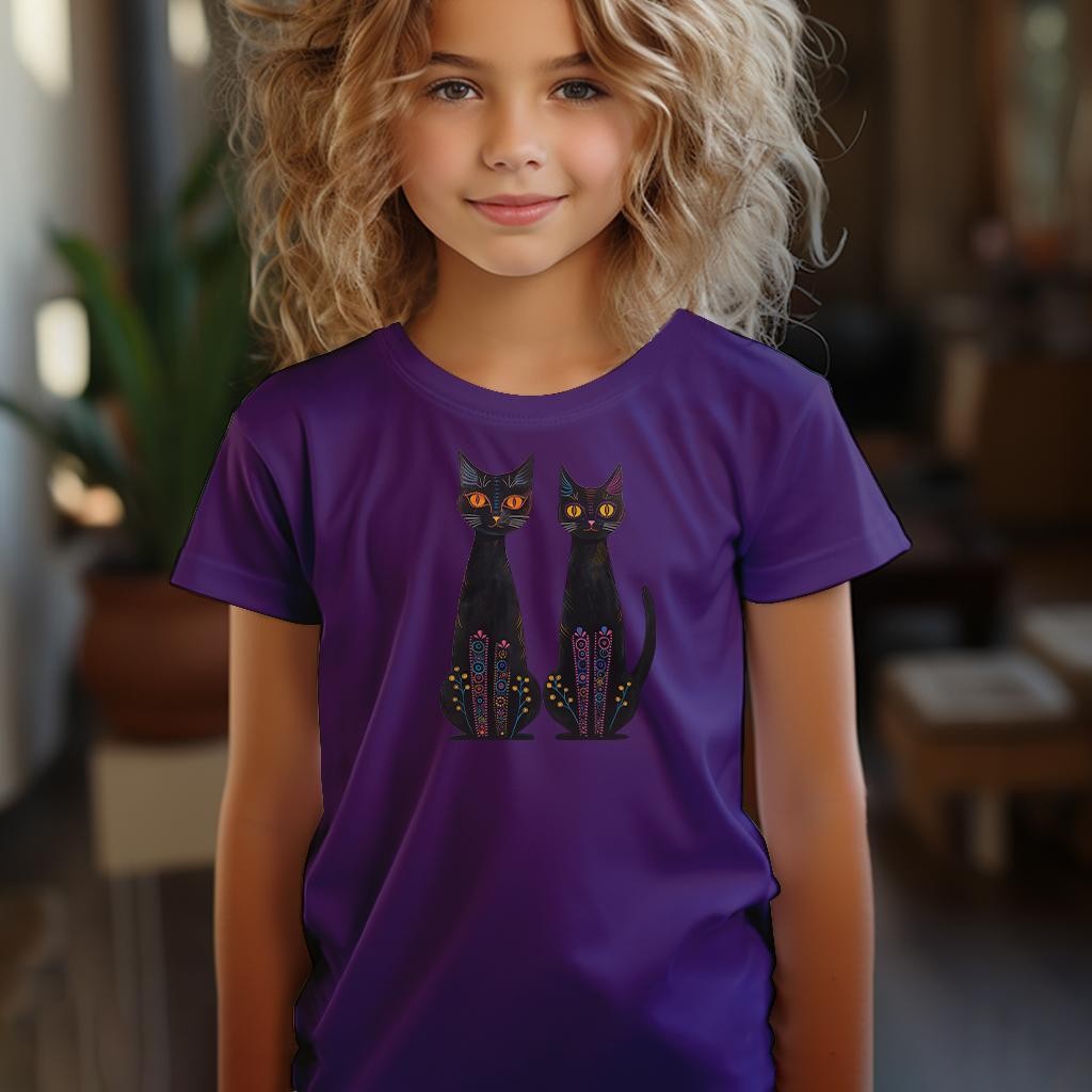 Camiseta Majica sa štampanim printom Cam 308, Dečija, Patlidžan