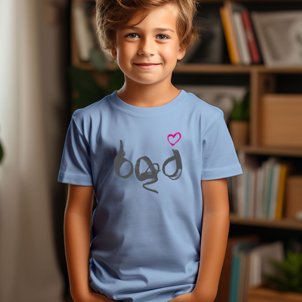 Camiseta Majica sa štampanim printom Cam 274, Dečija, Cijan