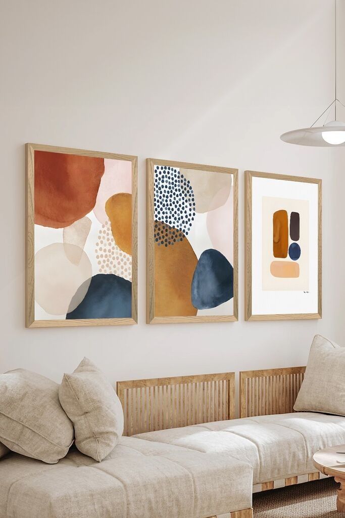 Wallity Dekorativna slika Artsycllct2, 33x48cm, 3 dela