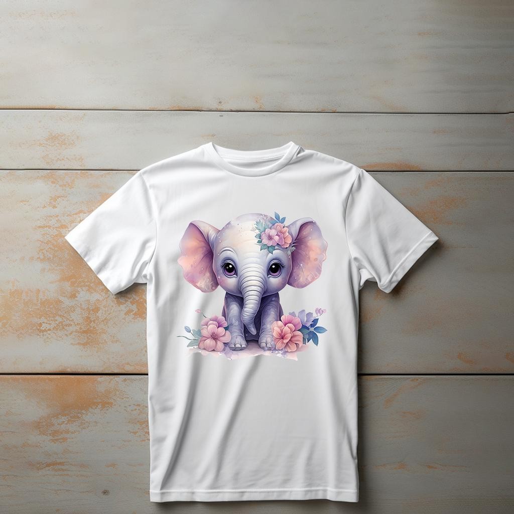 Camiseta Majica sa štampanim printom Cam 406, Dečija, Bela