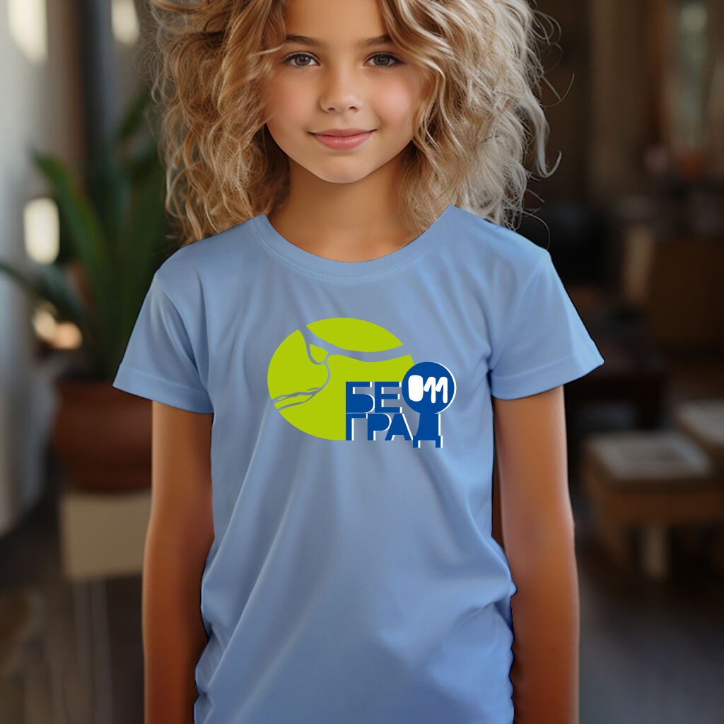 Camiseta Majica sa štampanim printom Cam 208, Dečija, Cijan