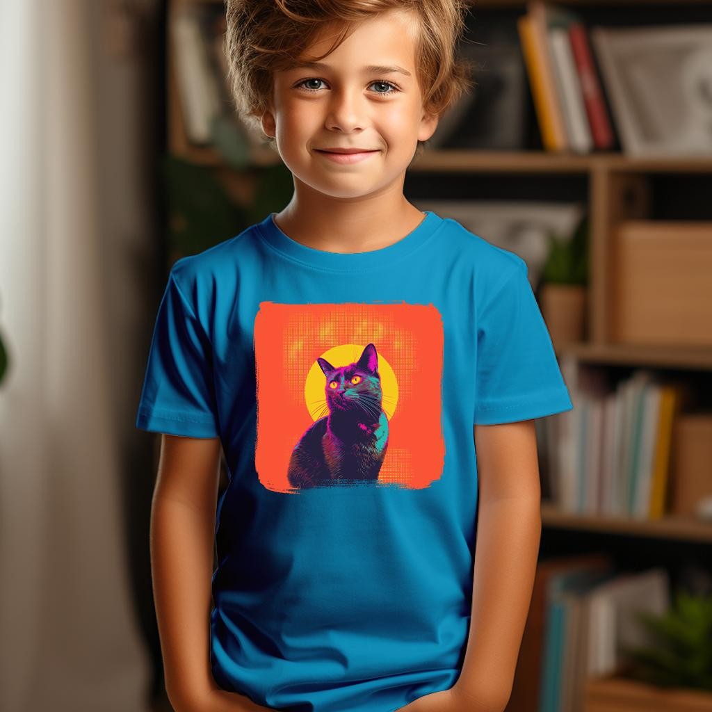 Camiseta Majica sa štampanim printom Cam 290, Dečija, Akva