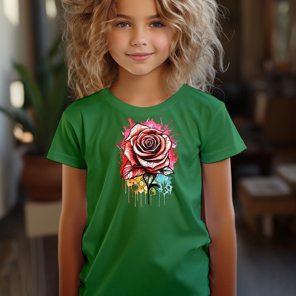 Camiseta Majica sa štampanim printom Cam 392, Dečija, Zelena