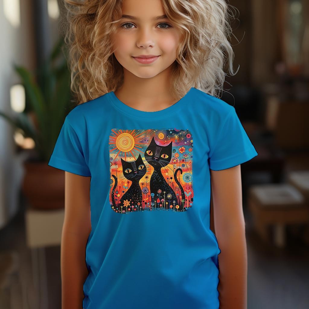 Camiseta Majica sa štampanim printom Cam 304, Dečija, Akva