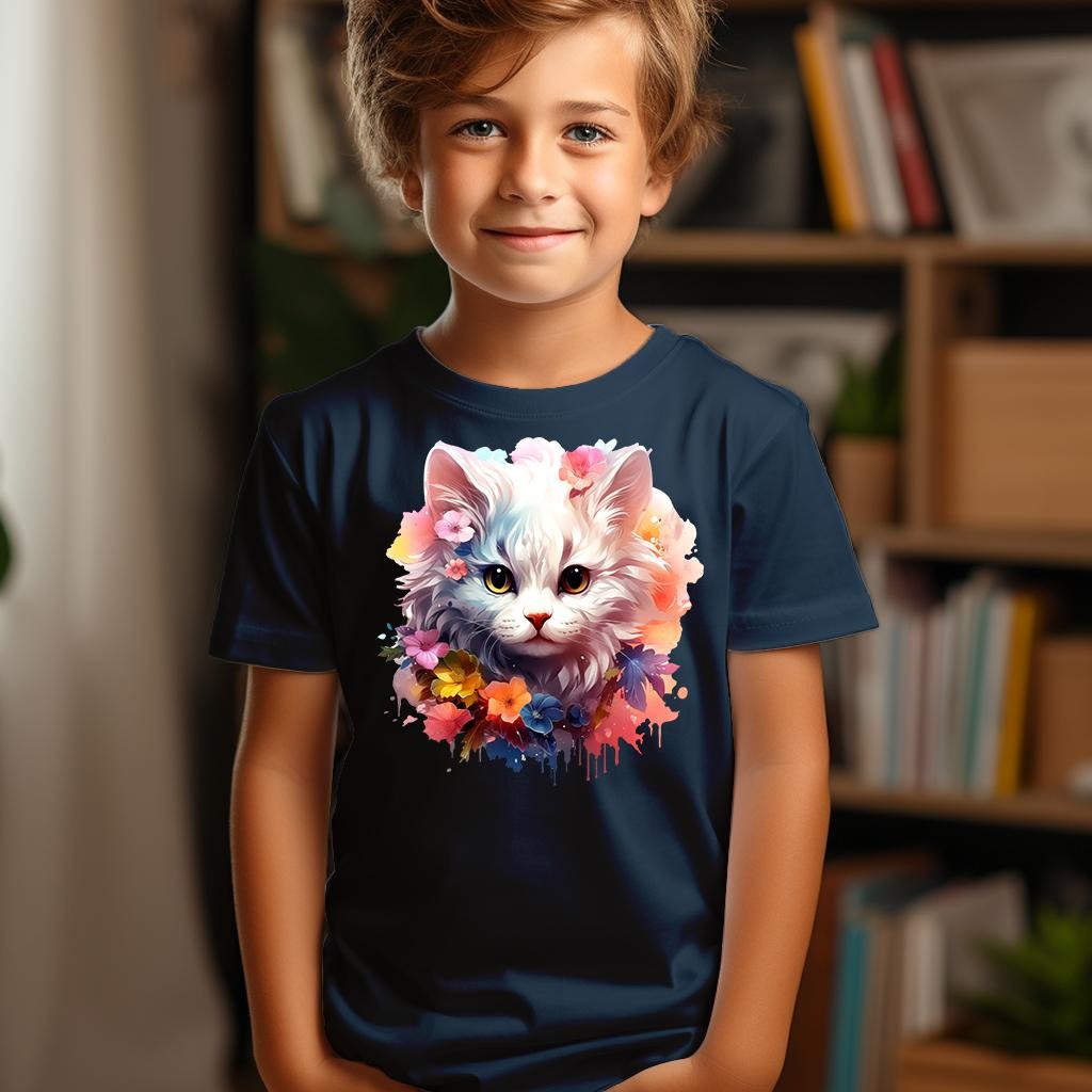 Camiseta Majica sa štampanim printom Cam 404, Dečija, Tamnoplava