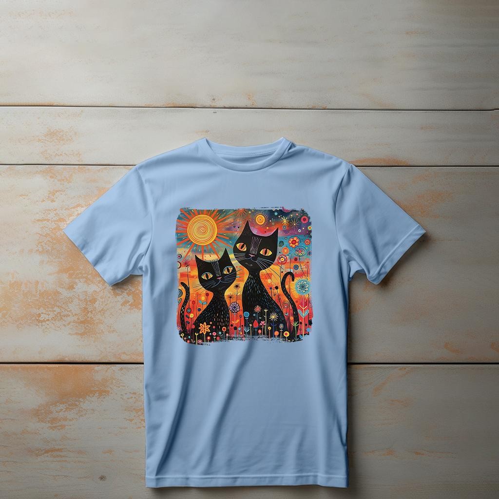 Camiseta Majica sa štampanim printom Cam 304, Dečija, Cijan