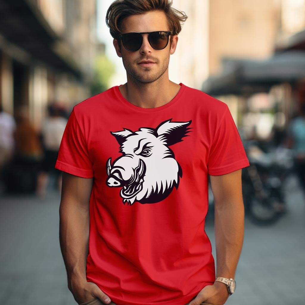 Camiseta Majica sa štampanim printom Cam 455, Muška, Grimizna