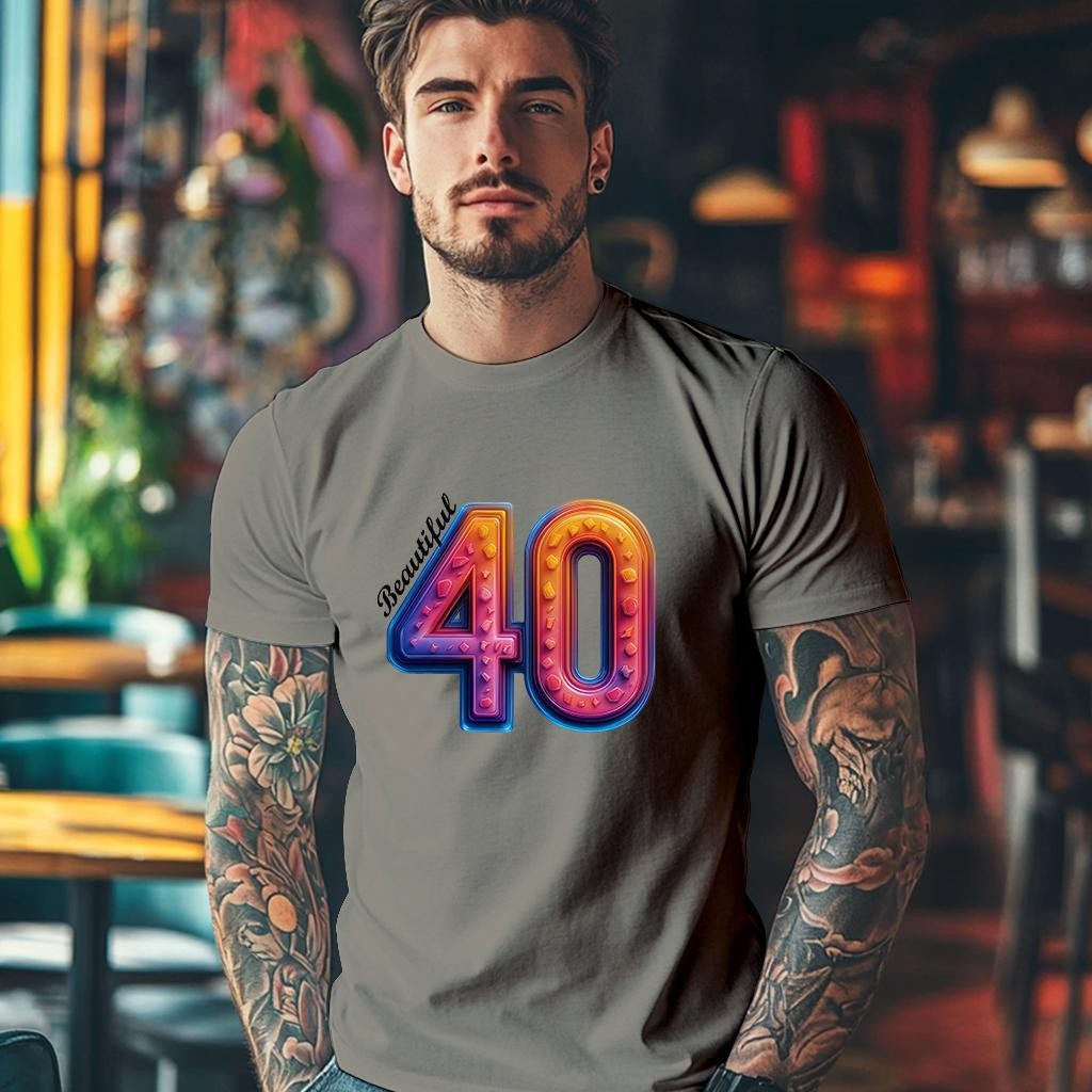 Camiseta Majica sa štampanim printom Cam 902, Muška, Svetlosiva