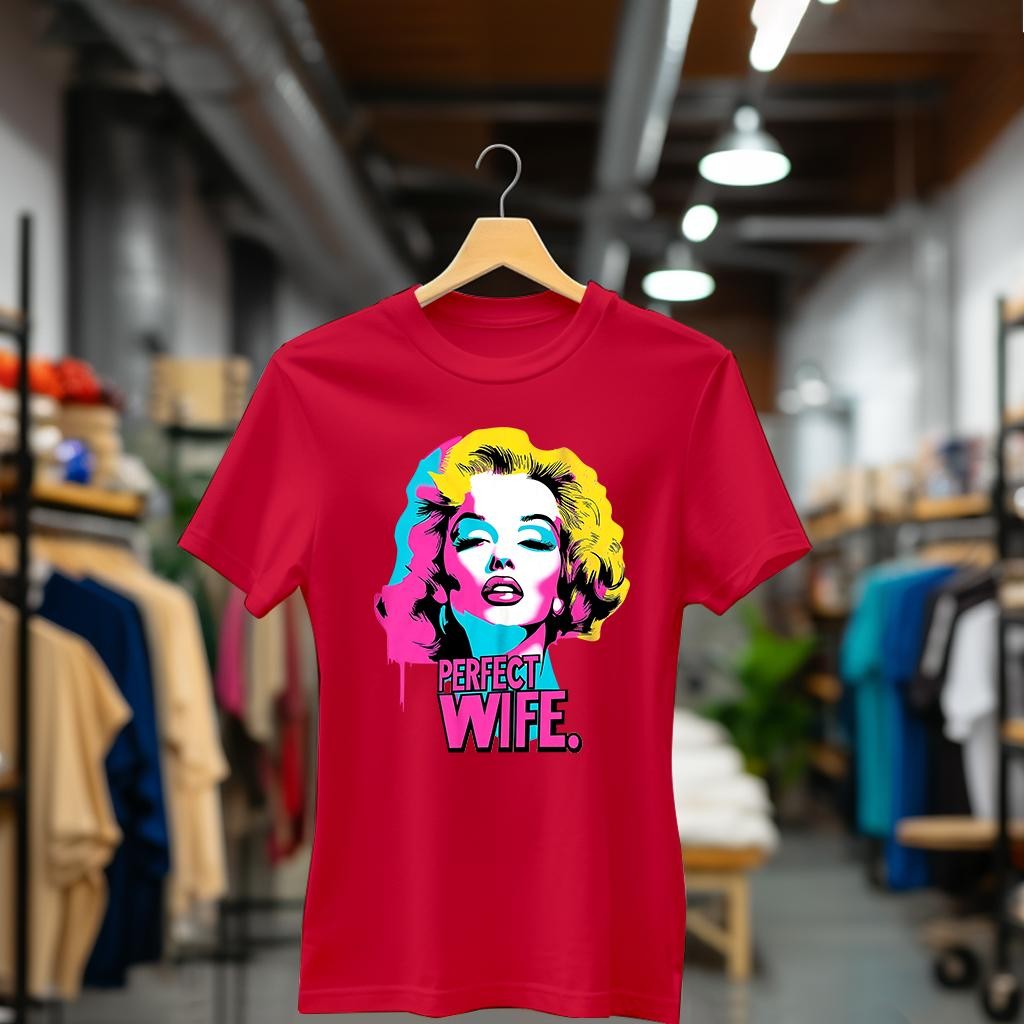 Camiseta Majica sa štampanim printom Cam 891, Ženska, Crvena