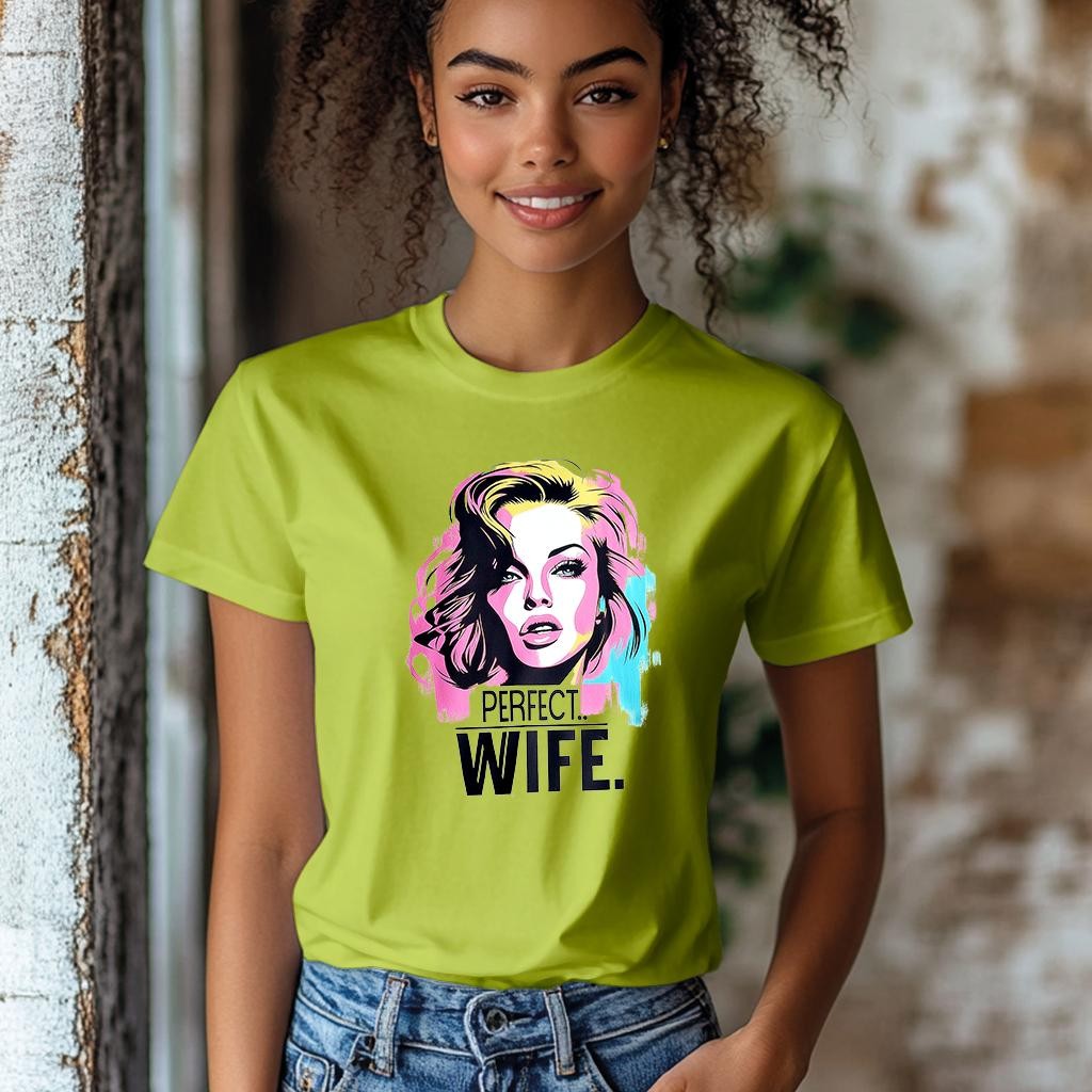 Camiseta Majica sa štampanim printom Cam 890, Ženska, Limeta