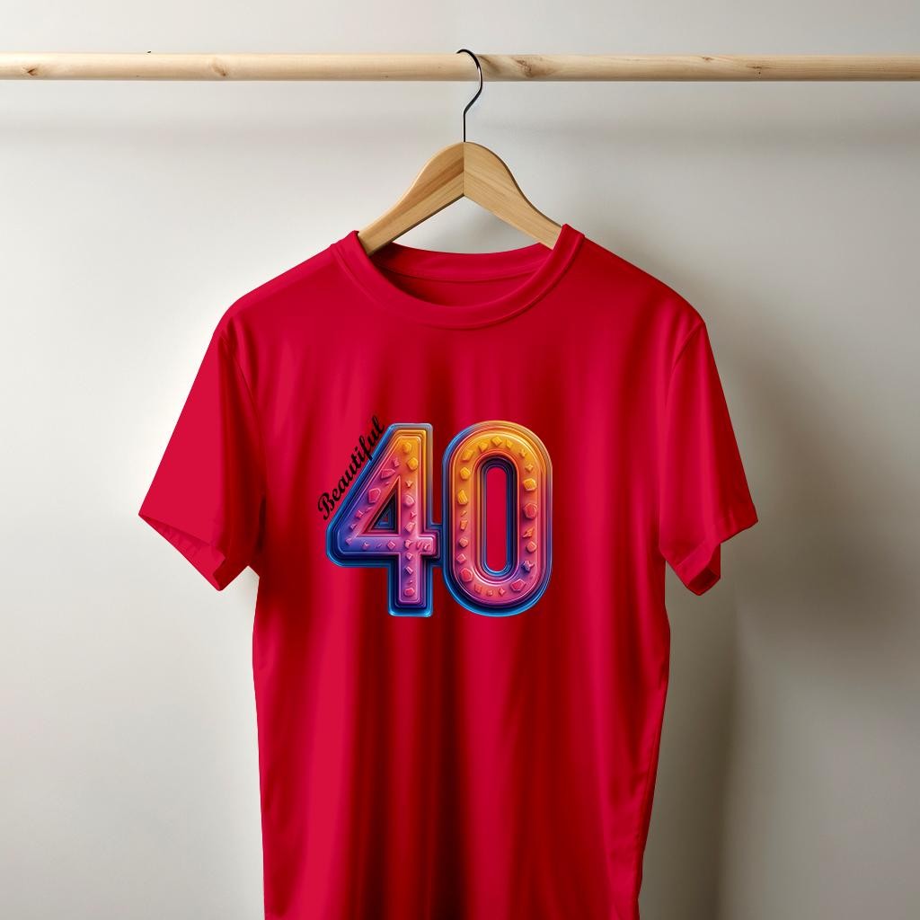 Camiseta Majica sa štampanim printom Cam 902, Muška, Crvena