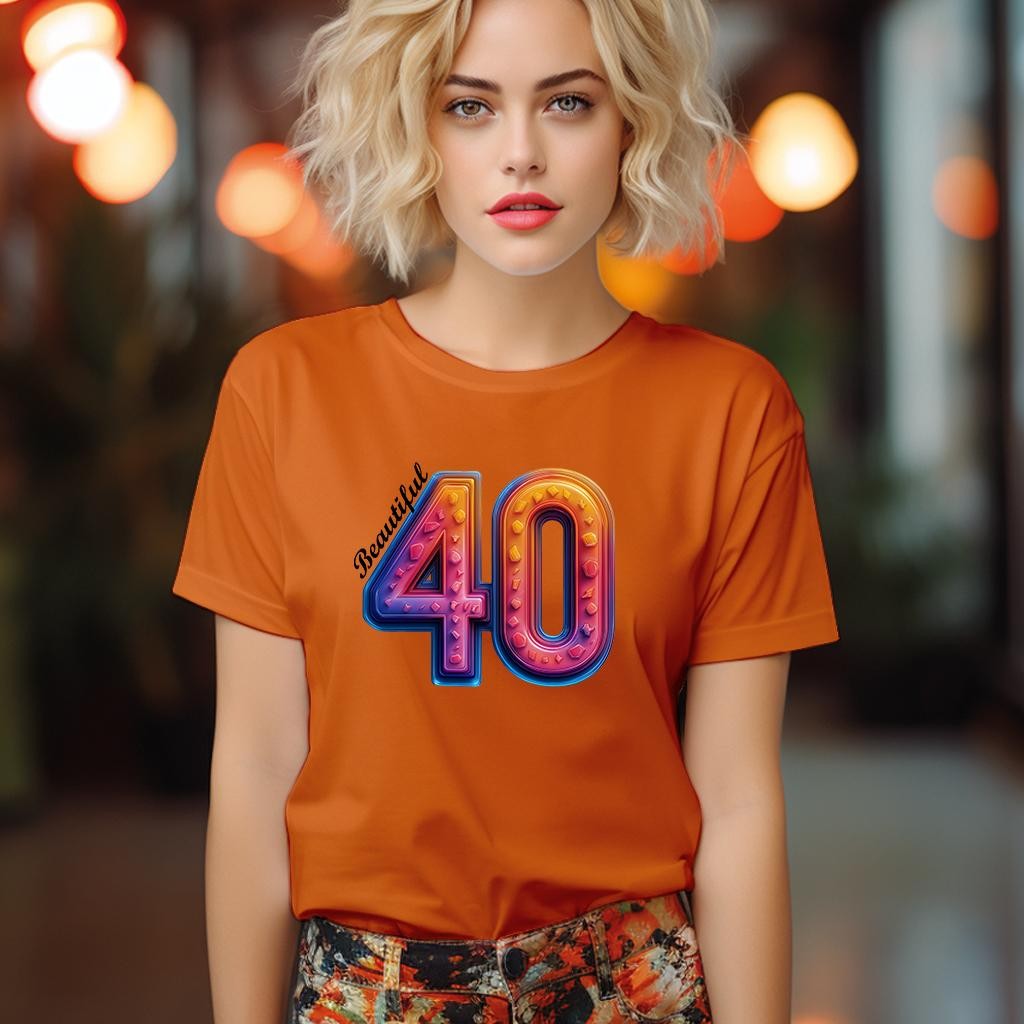 Camiseta Majica sa štampanim printom Cam 902, Ženska, Narandžasta