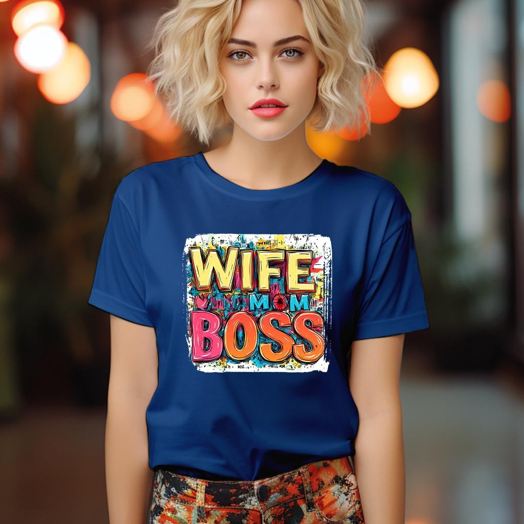 Camiseta Majica sa štampanim printom Cam 892, Ženska, Borovnica