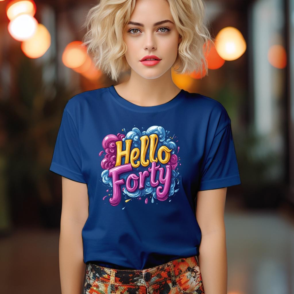 Camiseta Majica sa štampanim printom Cam 903, Ženska, Borovnica