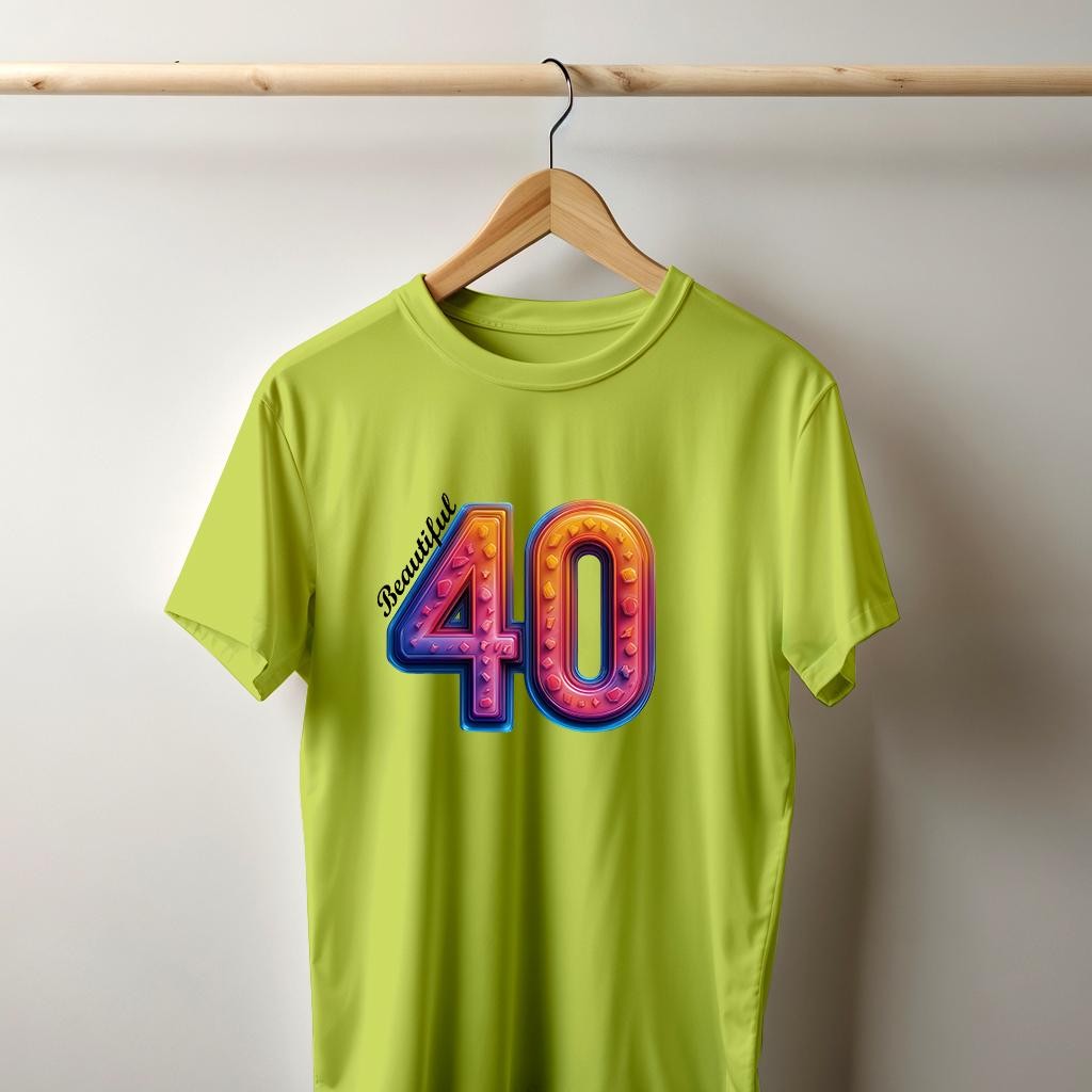 Camiseta Majica sa štampanim printom Cam 902, Muška, Limeta