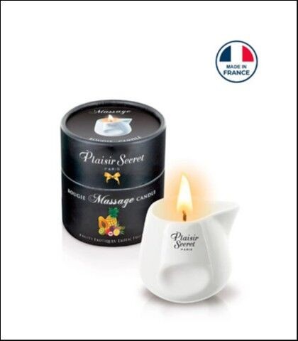 Plaisir Secret Masažna sveća sa mirisom egzotičnog voća, 80ml