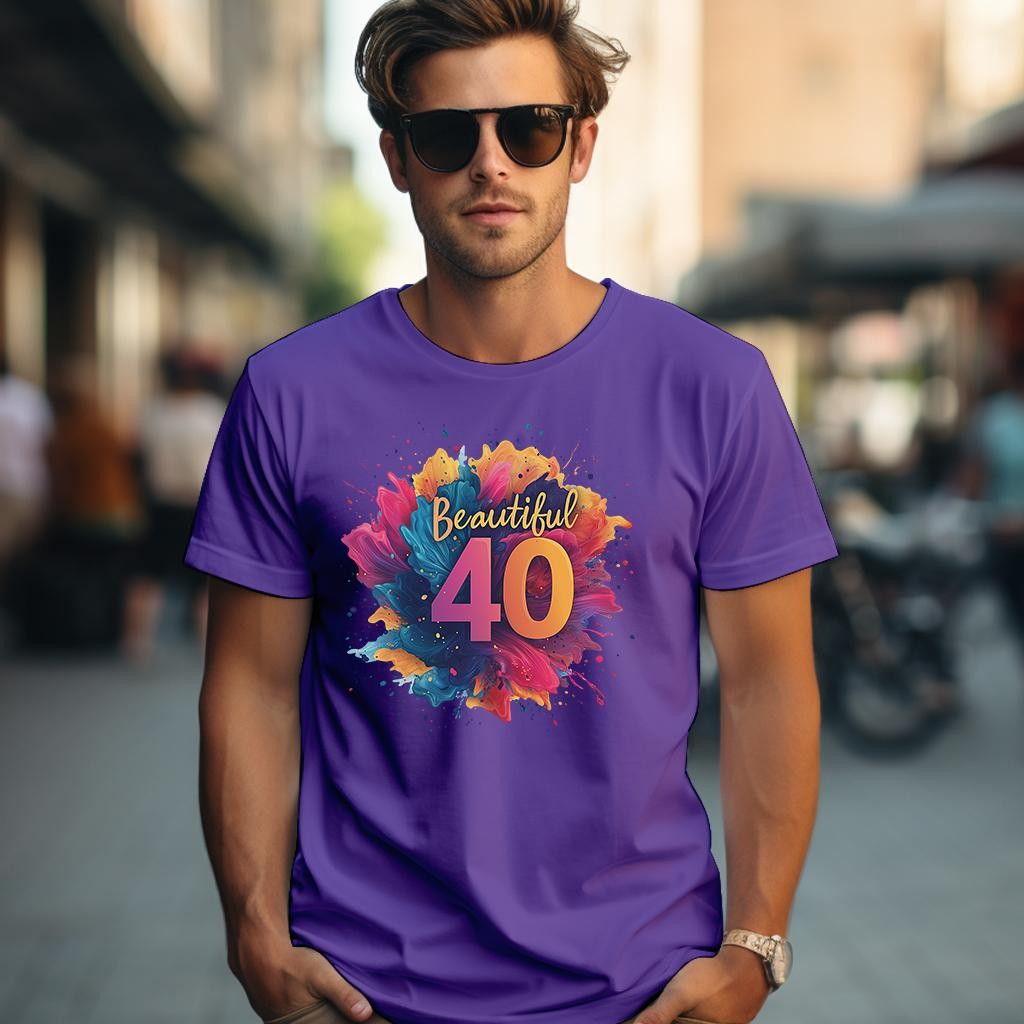 Camiseta Majica sa štampanim printom Cam 901, Muška, Lavanda