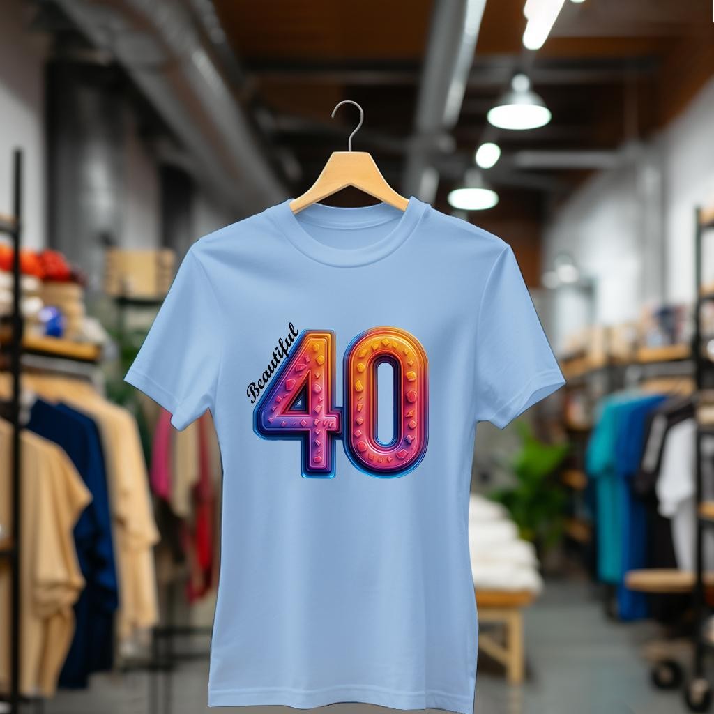 Camiseta Majica sa štampanim printom Cam 902, Ženska, Cijan