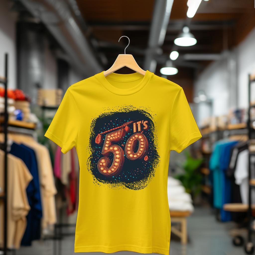 Camiseta Majica sa štampanim printom Cam 907, Ženska, Zlatne boje