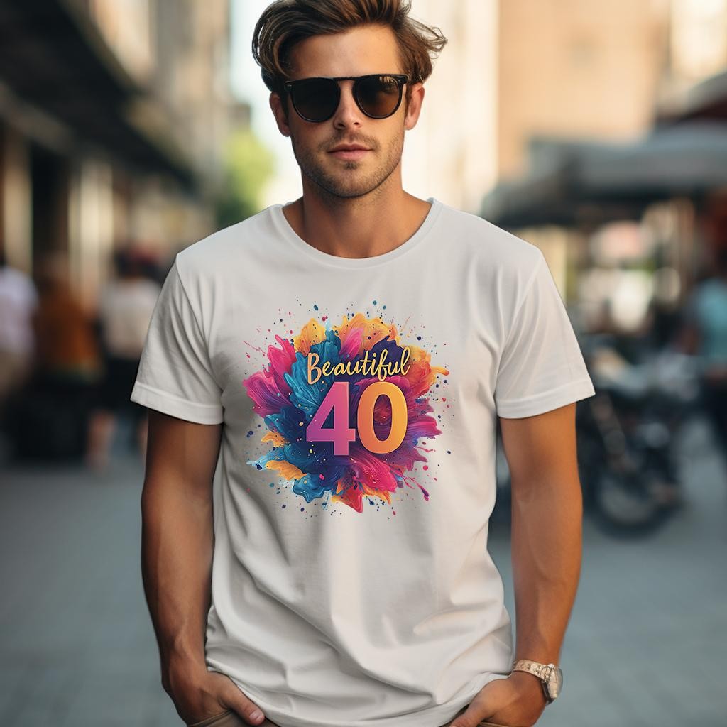 Camiseta Majica sa štampanim printom Cam 901, Muška, Prljavo Bela