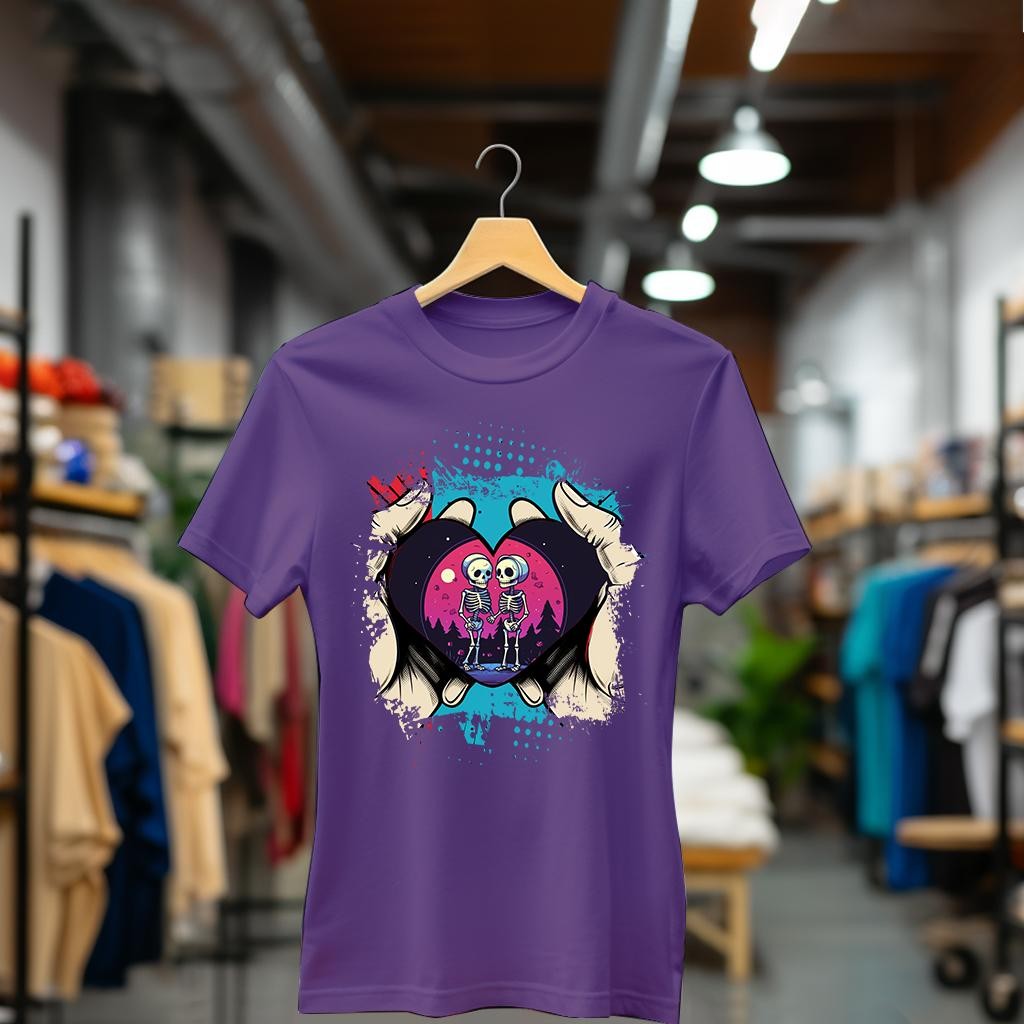 Camiseta Majica sa štampanim printom Cam 878, Ženska, Patlidžan