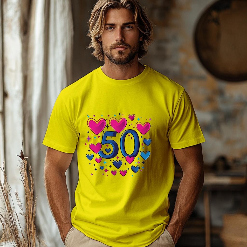 Camiseta Majica sa štampanim printom Cam 905, Muška, Žuta