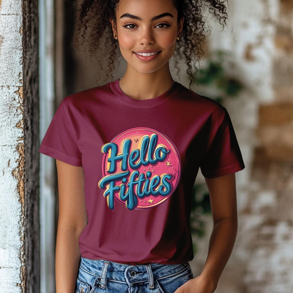 Camiseta Majica sa štampanim printom Cam 906, Ženska, Bordo