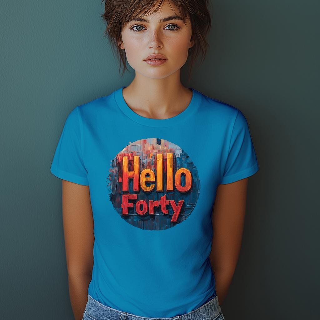 Camiseta Majica sa štampanim printom Cam 904, Ženska, Akva