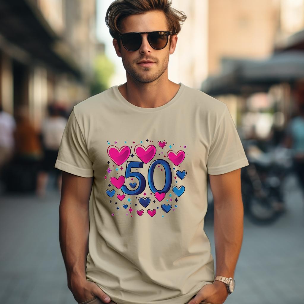 Camiseta Majica sa štampanim printom Cam 905, Muška, Krem