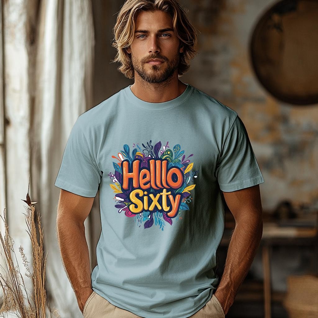 Camiseta Majica sa štampanim printom Cam 909, Muška, Svetloplava