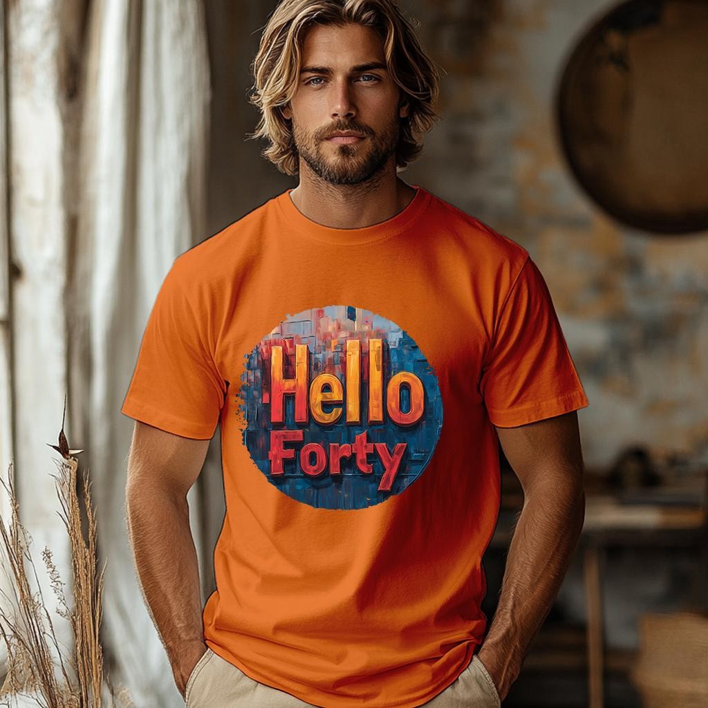 Camiseta Majica sa štampanim printom Cam 904, Muška, Narandžasta