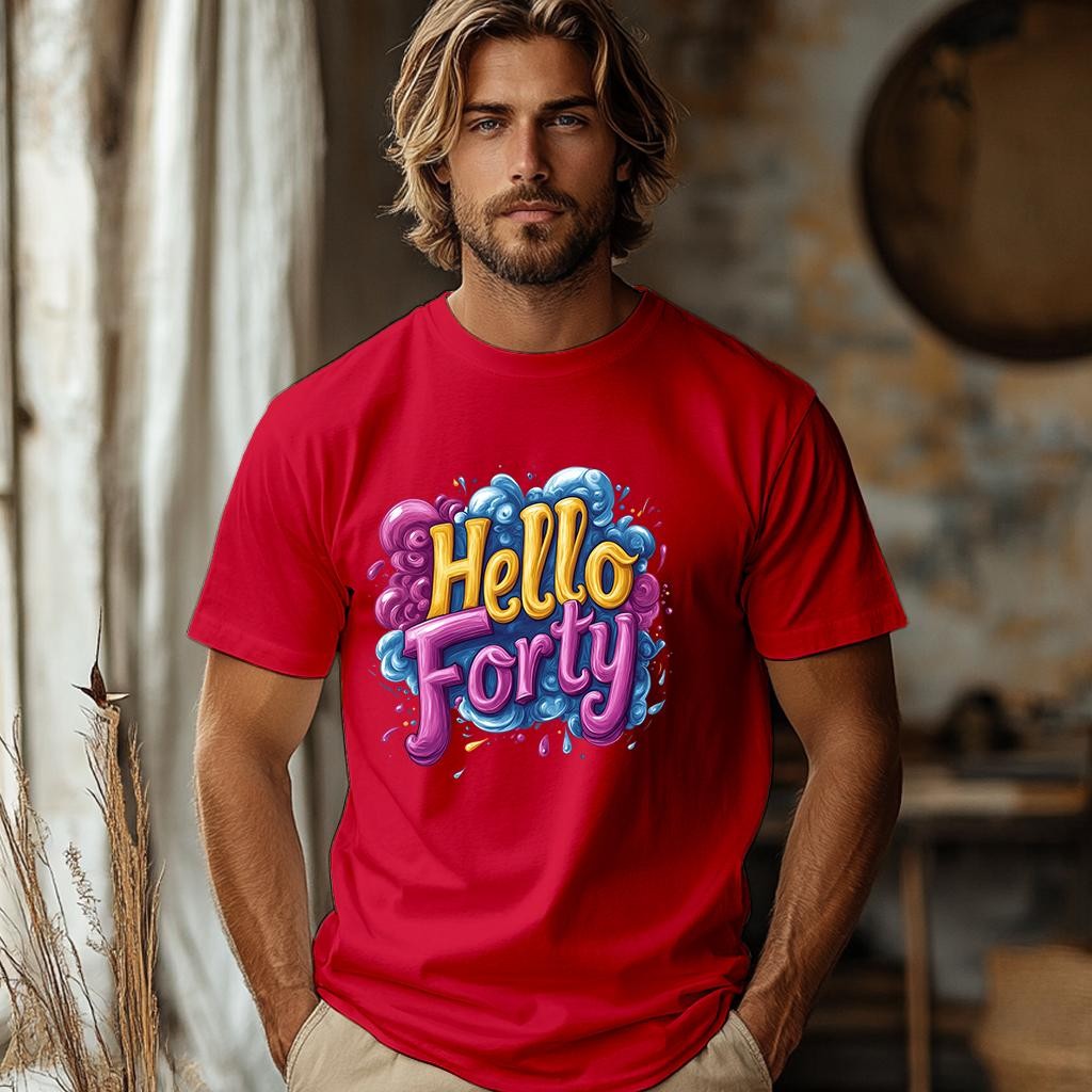 Camiseta Majica sa štampanim printom Cam 903, Muška, Crvena