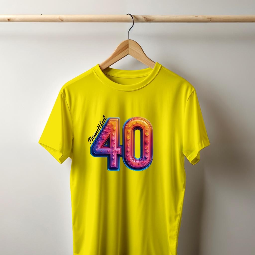 Camiseta Majica sa štampanim printom Cam 902, Muška, Žuta