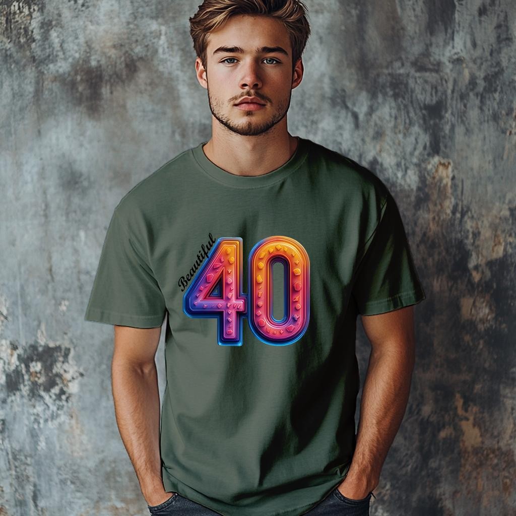 Camiseta Majica sa štampanim printom Cam 902, Muška, Maslina