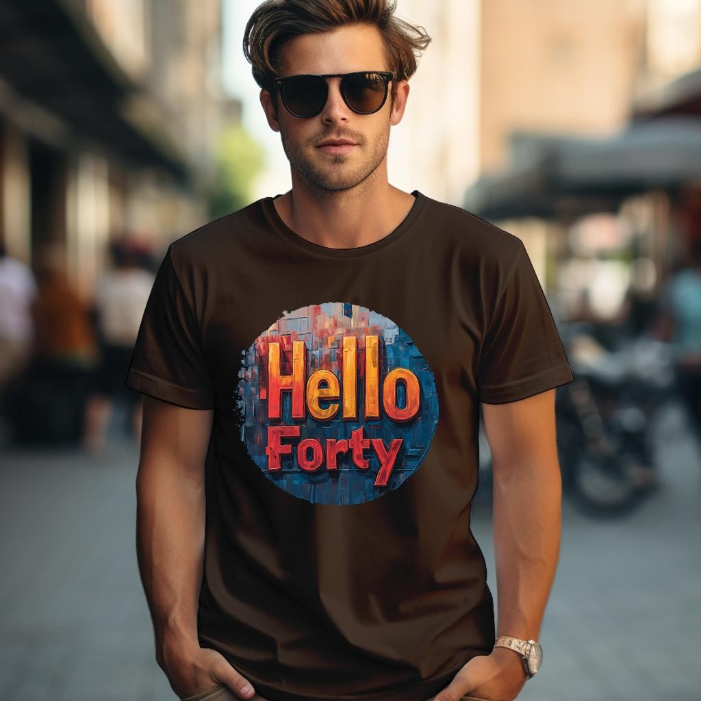 Camiseta Majica sa štampanim printom Cam 904, Muška, Čokolada