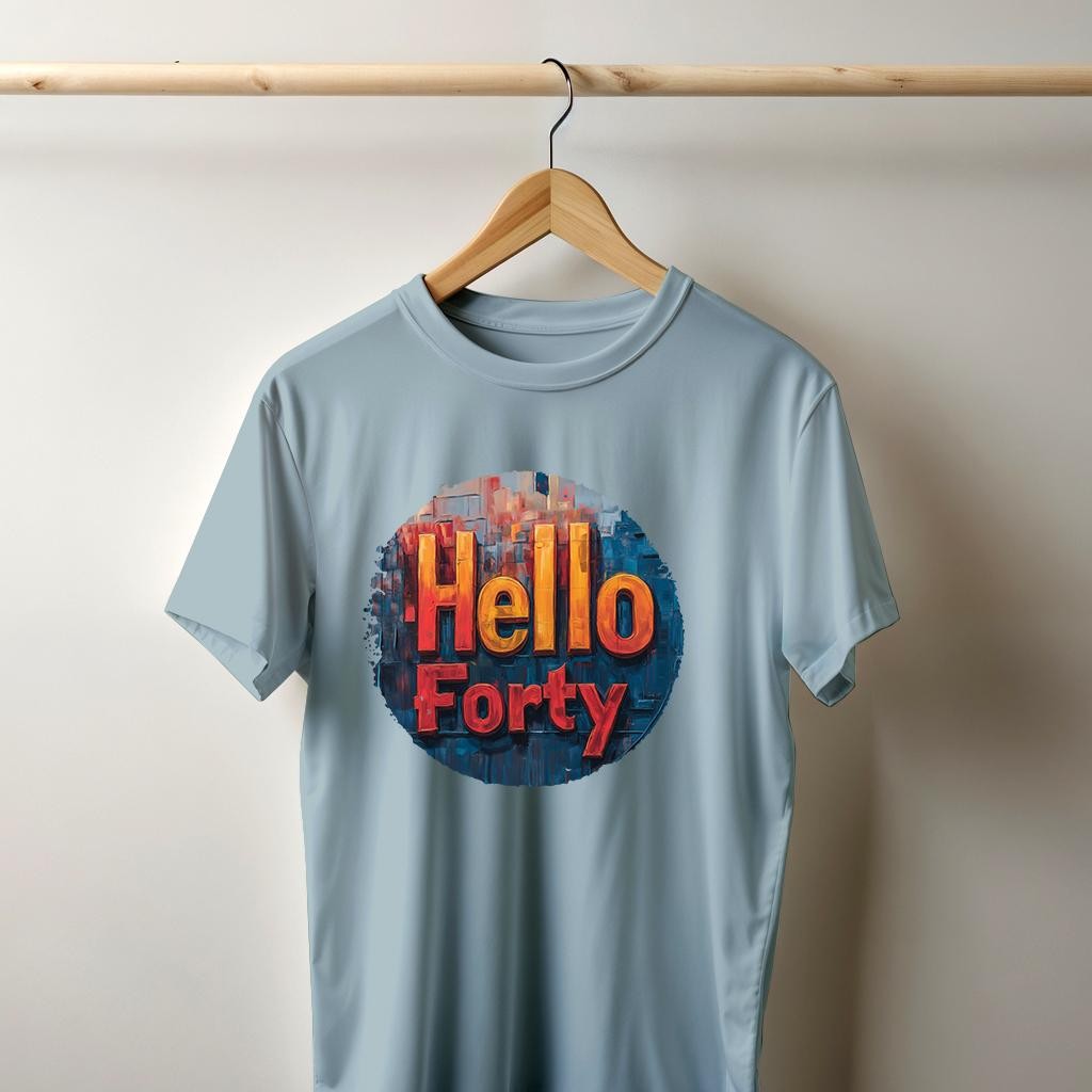 Camiseta Majica sa štampanim printom Cam 904, Muška, Svetloplava