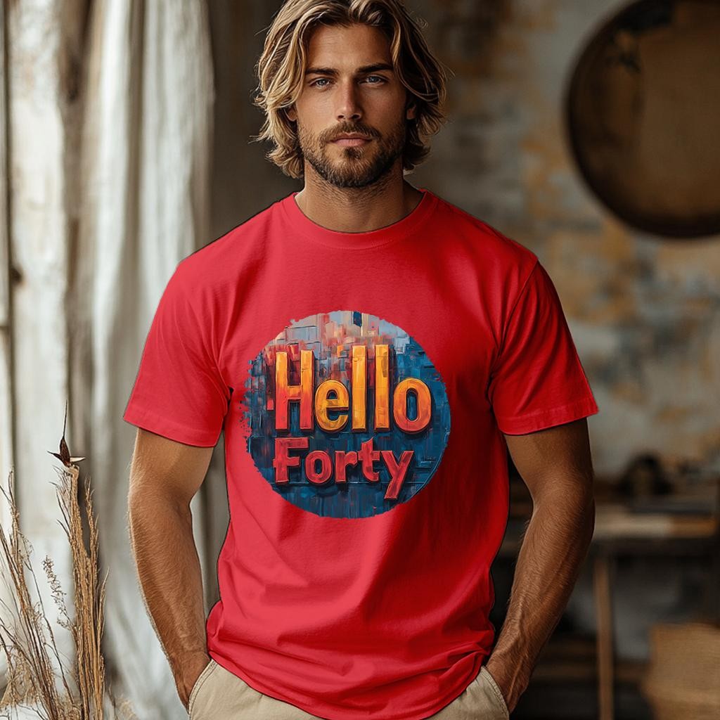 Camiseta Majica sa štampanim printom Cam 904, Muška, Grimizna