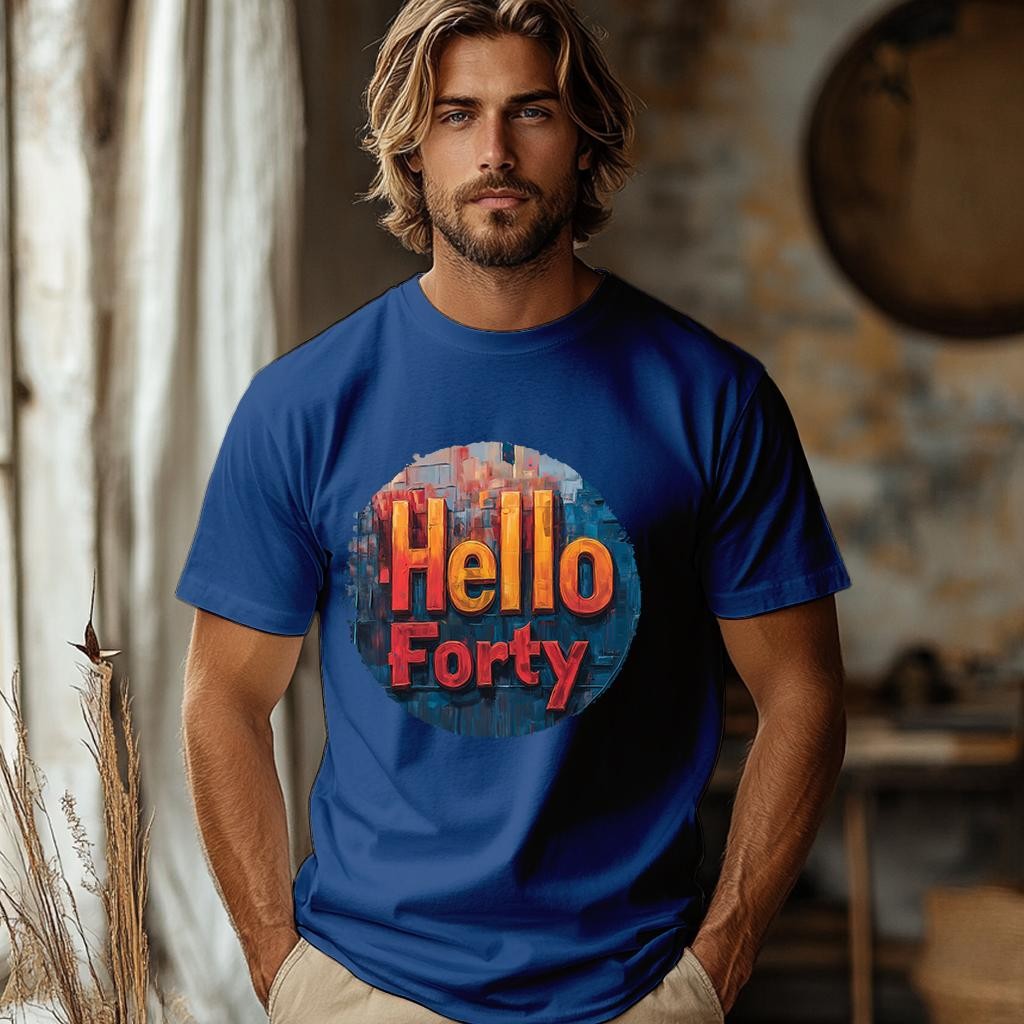 Camiseta Majica sa štampanim printom Cam 904, Muška, Borovnica