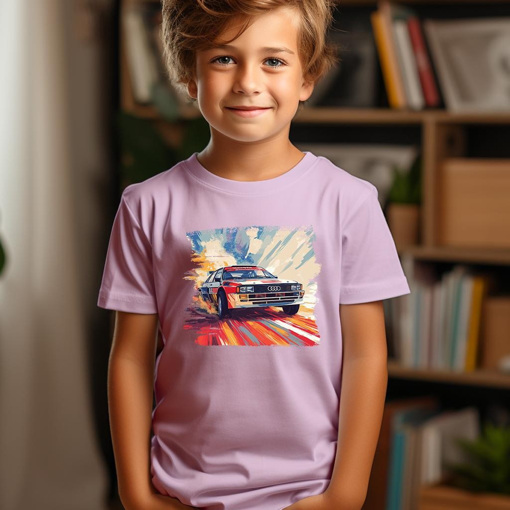 Camiseta Majica sa štampanim printom Cam 844, Dečija, Svetloroze